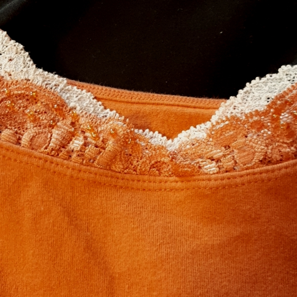 Gitano large stretch orange tank top - Picture 2 of 5